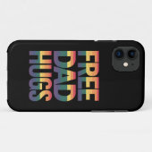 Coques Case-Mate iPhone Papa Libre Accrocs LGBTQ Gay pride Mois Fier Ally (Dos (Horizontal))