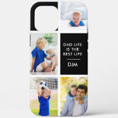 Coques Case-Mate iPhone Papa Life est la meilleure vie 4 Initiales photo N (Verso)