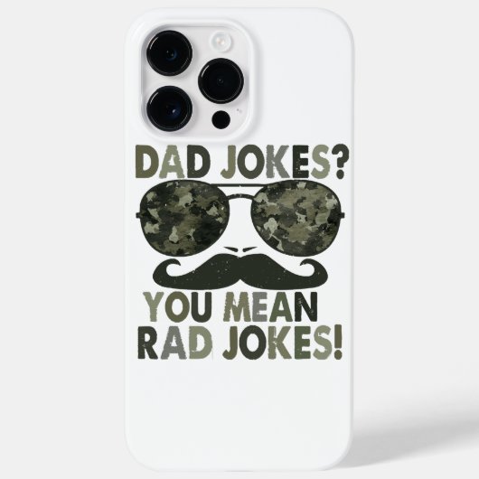 Coques Case-Mate iPhone Papa plaisante, tu veux dire des blagues de rad ;  (Verso)