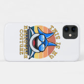 Coques Case-Mate iPhone Papa Requin Soleil Couchant Drôle Épouvantable (Dos (Horizontal))