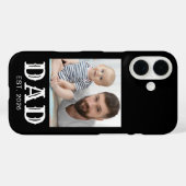 Coques Case-Mate iPhone Papa Typographie Photo Noir Établi (Verso (horizontal))