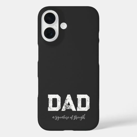 Coques Case-Mate iPhone Papa - Une signature de force Moderne Luxe noir (Verso)