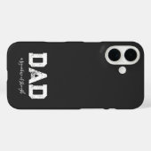 Coques Case-Mate iPhone Papa - Une signature de force Moderne Luxe noir (Verso (horizontal))
