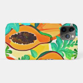 Coques Case-Mate iPhone Papaya Pop Art Tropical (Dos (Horizontal))