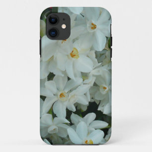 Coque iPhone 11 Paperwhite Narcissus Fleurs blanches délicates