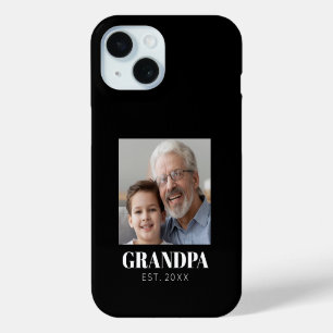 Coque Pour iPhone 15 Papi a fondé la journée des grands-parents en phot
