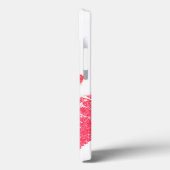 Coques Case-Mate iPhone Papier à lèvres rose lèvre tache noir blanc mignon (Verso / Gauche)