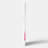 Coques Case-Mate iPhone Papier à lèvres rose lèvre tache noir blanc mignon (Verso / Droite)