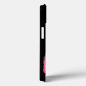 Coques Case-Mate iPhone Papier à lèvres rose lèvre tache noir blanc mignon (Verso / Droite)