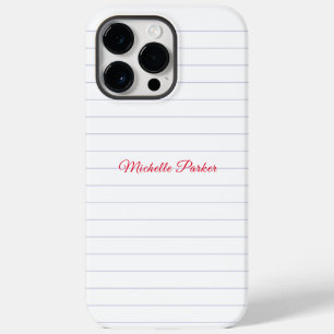 Coque Pour Pour iPhone 14 Pro Max Papier à liner Professional Plin Minimalist Ajoute