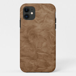 Coques Pour iPhone PAPIER Arrière - plan TEXTURE - marron sale