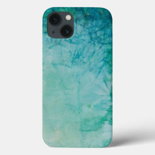 Coques Pour iPhone Papier avec l'abrégé sur bleu, vert, et noir