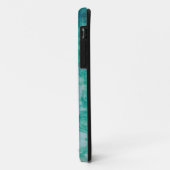Coques Case-Mate iPhone Papier avec l'abrégé sur bleu, vert, et noir (Dos/Gauche)