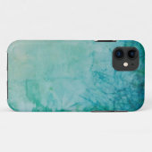 Coques Case-Mate iPhone Papier avec l'abrégé sur bleu, vert, et noir (Dos (Horizontal))