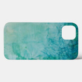 Coques Case-Mate iPhone Papier Avec Peinture Bleue, Verte Et Noire Abstrai (Verso (horizontal))