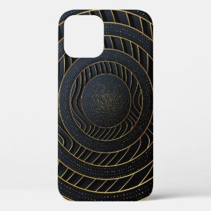 Case-Mate iPhone Case Papier de luxe coupé Arrière - plans dorés.
