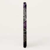 Coques Case-Mate iPhone Papier d'enveloppement Celtic Rose violet (Dos/Gauche)