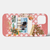 Coques Case-Mate iPhone Papier en vichy rose, scrapbooking photo personnal (Verso (horizontal))