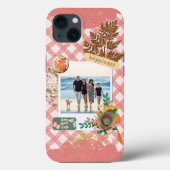 Coques Case-Mate iPhone Papier en vichy rose, scrapbooking photo personnal (Verso)