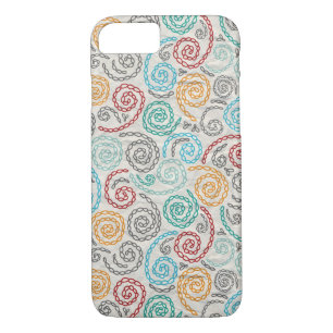 Coque iPhone 8/7 Papier fripé par fantaisie de broderie