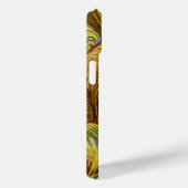 COQUES Case-Mate iPhone PAPIER MARBÉ, MOTIF ABSTRAIT JAUNE PEACOCK (Verso / Droite)
