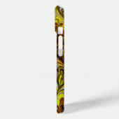 COQUES Case-Mate iPhone PAPIER MARBÉ, MOTIF ABSTRAIT JAUNE PEACOCK (Verso / Gauche)