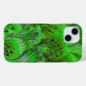 COQUES Case-Mate iPhone PAPIER MARBÉ, MOTIF ABSTRAIT VERT PEACOCK (Verso (horizontal))
