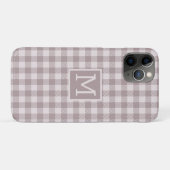 Coques Case-Mate iPhone Papier Monogramme Beige à carreaux Buffalo Fermièr (Dos (Horizontal))