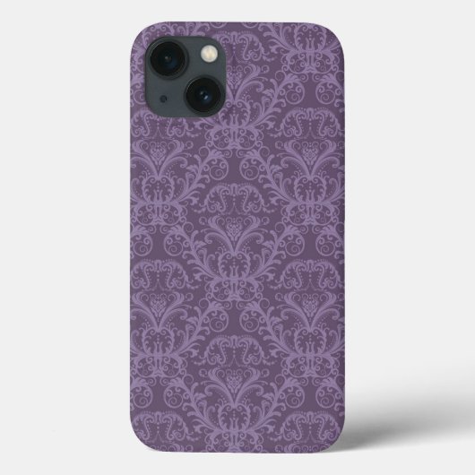Coques Case-Mate iPhone Papier peint à fleurs mauves 2 (Verso)