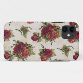 Coques Case-Mate iPhone Papier peint antique de rose rouge (Dos (Horizontal))