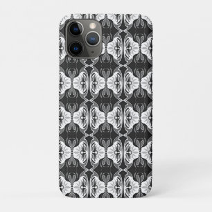 Coque Case-Mate Pour iPhone Papier peint Art Déco motif - noir et blanc