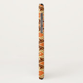 Coques Case-Mate iPhone Papier peint Art Déco Motif, Terracotta / Rust (Dos/Gauche)