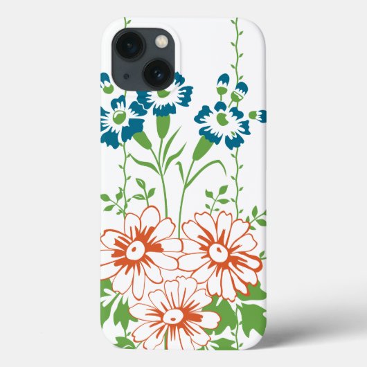 Coques Case-Mate iPhone Papier peint baroque bouquet de fleurs (Verso)