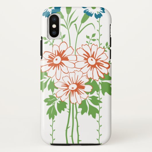 Coques Case-Mate iPhone Papier peint baroque Bouquet de fleurs... (Dos)