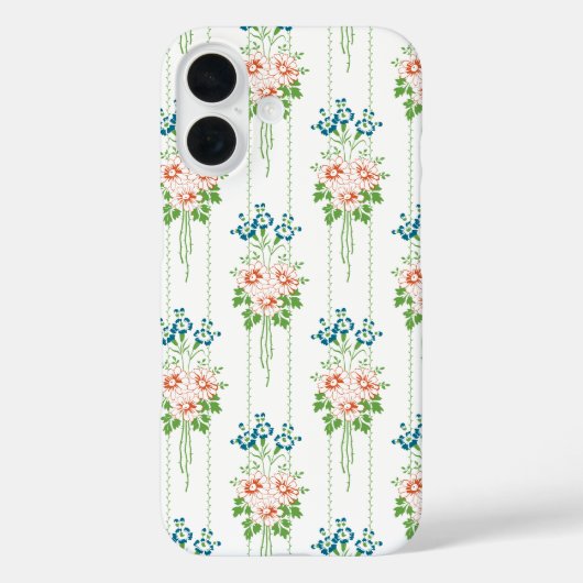 Coques Case-Mate iPhone Papier peint baroque Bouquet de fleurs... (Verso)