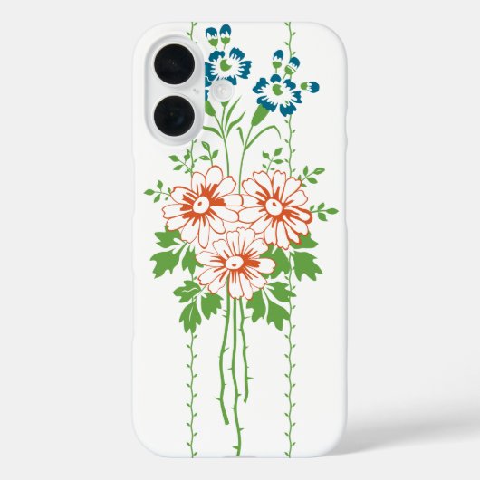 Coques Case-Mate iPhone Papier peint baroque Bouquet de fleurs... (Verso)