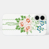 Coques Case-Mate iPhone Papier peint baroque Bouquet de fleurs... (Verso (horizontal))