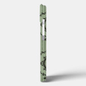 Coques Case-Mate iPhone Papier peint baroque en vert (Verso / Gauche)