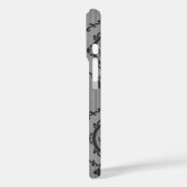Coques Case-Mate iPhone Papier peint baroque gris (Verso / Gauche)