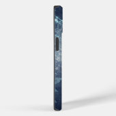 Coques Case-Mate iPhone Papier peint bleu Floral String ltée Motif (Verso / Droite)