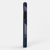 Coques Case-Mate iPhone Papier peint de l'Étoile d'illustration bleu (Dos/Droite)