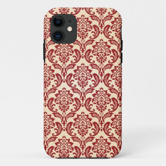 Coques Case-Mate iPhone Papier peint de motif de damassé (Dos)