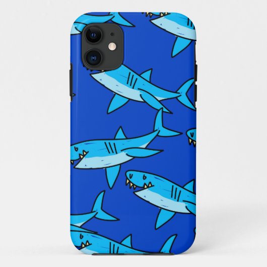 Coques Case-Mate iPhone Papier peint de requin (Dos)