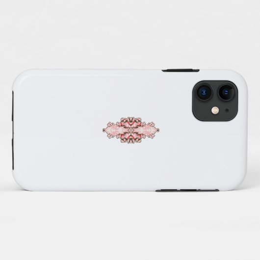 Coques Case-Mate iPhone papier peint design d'intérieur fleurs rouges, dos (Dos (Horizontal))