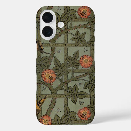 Coques Case-Mate iPhone Papier peint en treillis William Morris (Verso)