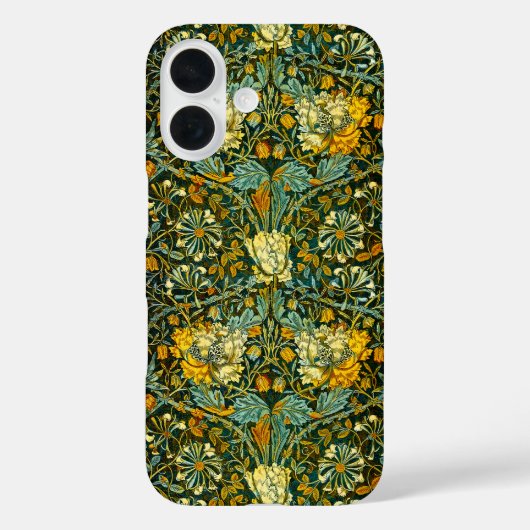 Coques Case-Mate iPhone Papier peint floral Chèvrefeuille Or de William Mo (Verso)