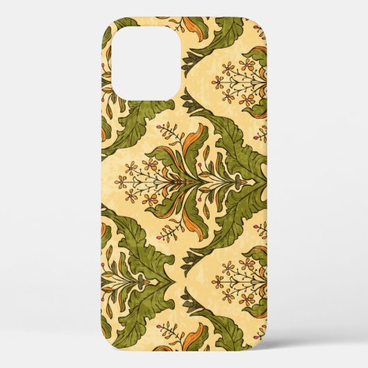 Coques Case-Mate iPhone Papier peint floral classique : damassé stylisé. (Verso)