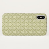 Coques Case-Mate iPhone Papier peint floral de damassé (Dos (Horizontal))
