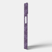 Coques Case-Mate iPhone Papier peint floral pourpre 2 (Verso / Droite)