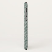 Coques Case-Mate iPhone Papier peint floral vert (Dos/Gauche)